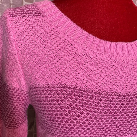 Pink & Magenta Stripe Cashmere Blend Sweater - Picture 2 of 9
